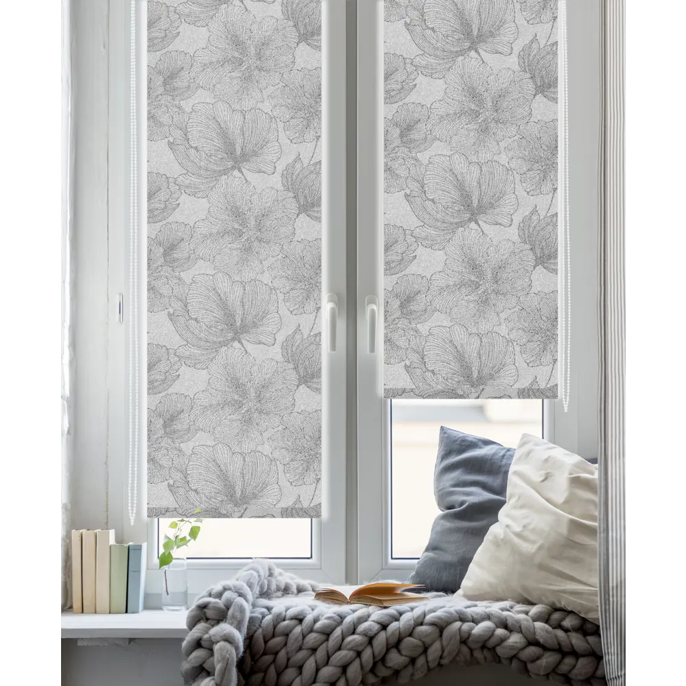 Штора рулонная Nature 160x175 см серая GARDEN STLM-2047259 - Вид №6