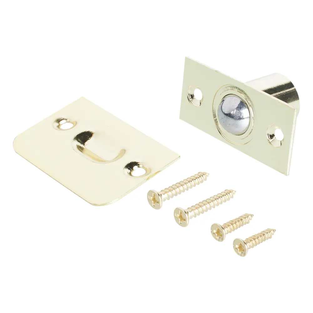 Шариковый фиксатор Apecs R-0001, 21х19 мм, сталь, цвет золото STLM-2069372 - Вид №1