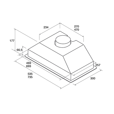 5352812 Вытяжка полновстраиваемая Jetair VIERA LUX WH/A/52 белый STDN-0076555 - Вид №8