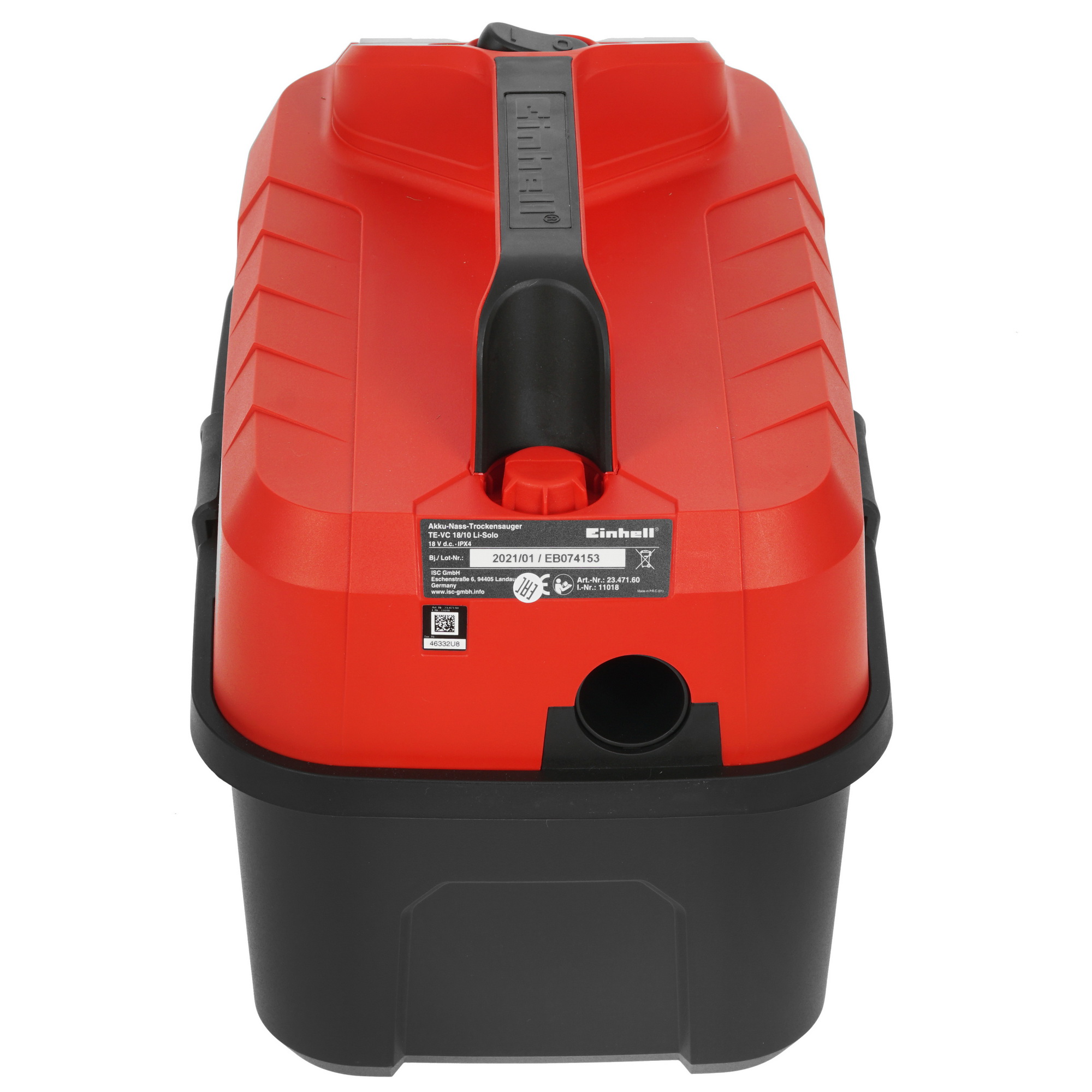 Строительный пылесос аккумуляторный Einhell PXC TE-VC 18/10 Li-Solo Power X Change 18V, Без ЗУ, Без АКБ 5308570 STDN-0142581 - Вид №5