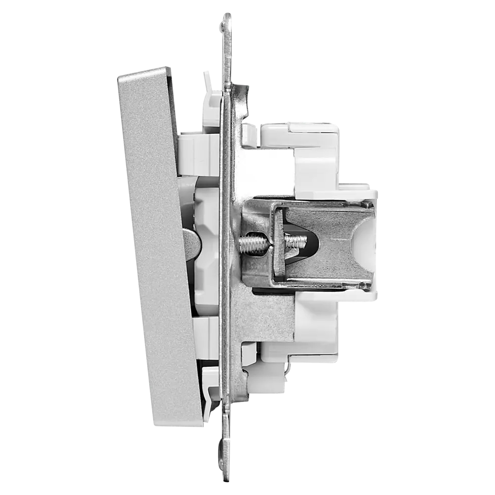 Выключатель встраиваемый Systeme Electric AtlasDesign 1 клавиша с подсветкой цвет алюминий STLM-2204951 - Вид №3