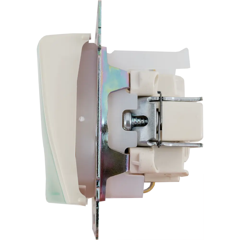 Розетка с заземлением IP44 Legrand Valena со шторками с защитной крышкой 16А 250В винтовые зажимы цвет слоновая кость STLM-2034792 - Вид №5