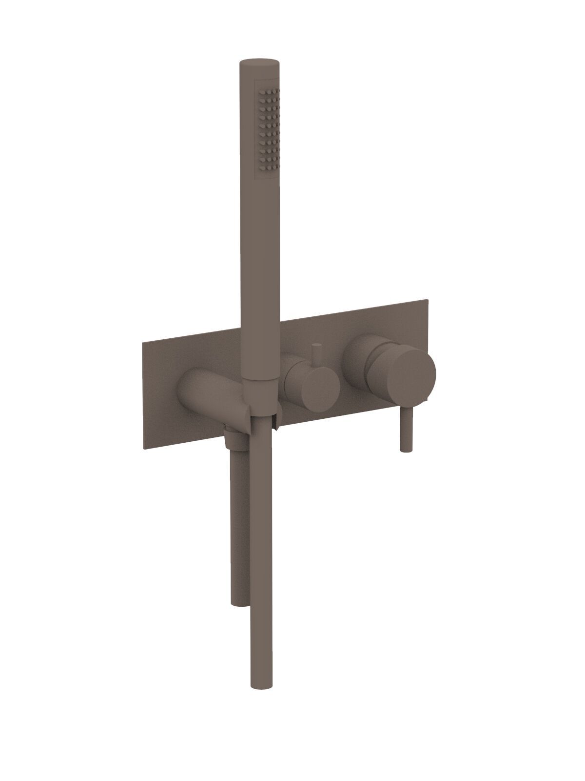 Настенный смеситель для ванны с 3 отверстиями и ручным душем Rubinetterie Frattini отдельная эстетика ARCH-00136591 - Вид №35