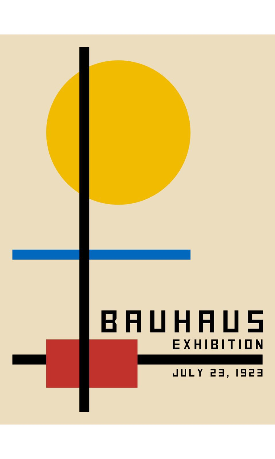 90266634 Постер Баухаус - Выставка июля 1923 года 50x70 см в раме STLM-0156633 ПРОСТОПОСТЕР
