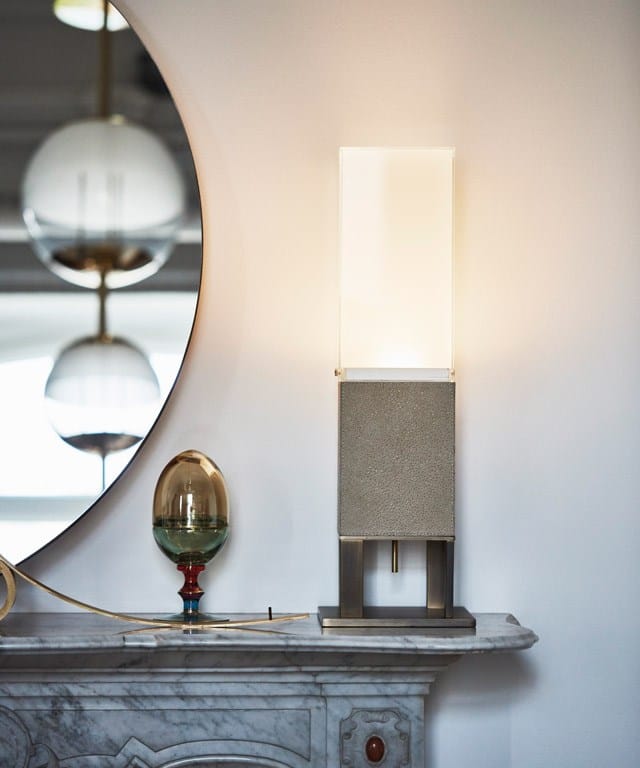 Кожаная светодиодная настольная лампа OAK Милан ARCH-00028993 - Вид №3