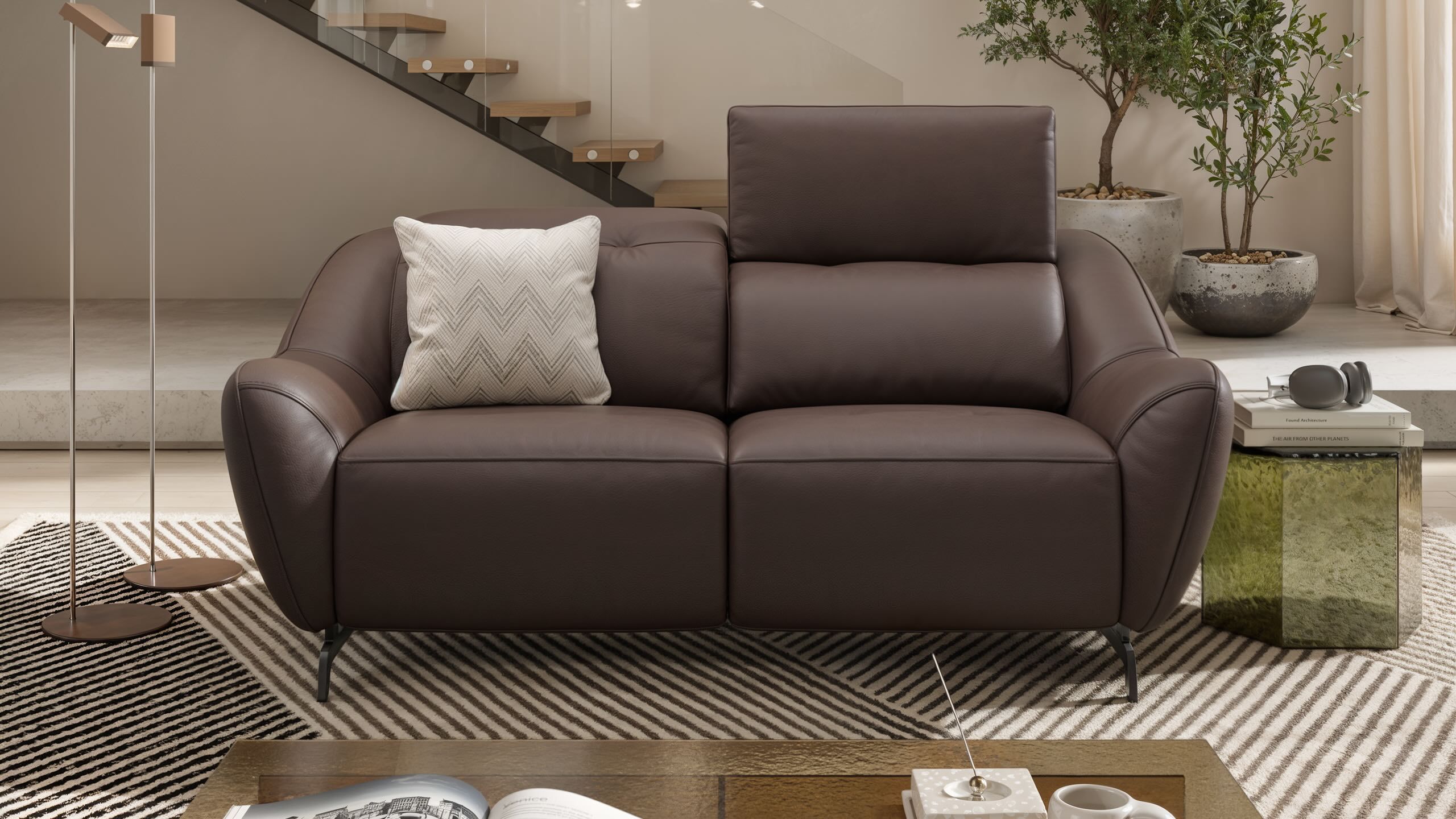 2-местный кожаный диван Sofanella ARCH-00063605 - Вид №1