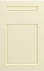 Фасады для кухни Модерн Фрезеровка «Ла Дефанс» Сливки глянец №201