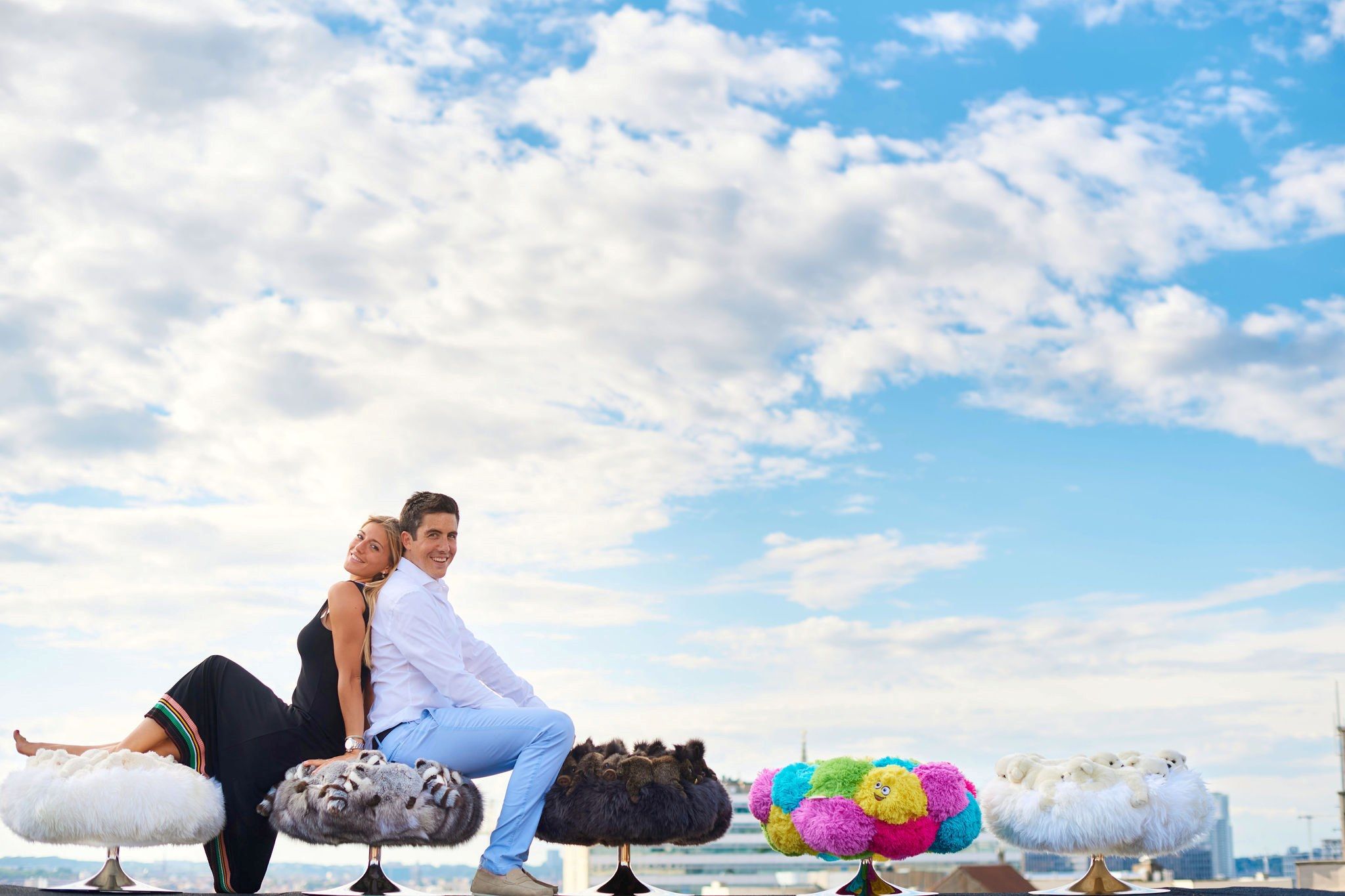 Полиэстер круглый пуф APCOLLECTION Енот ARCH-00071276 - Вид №9