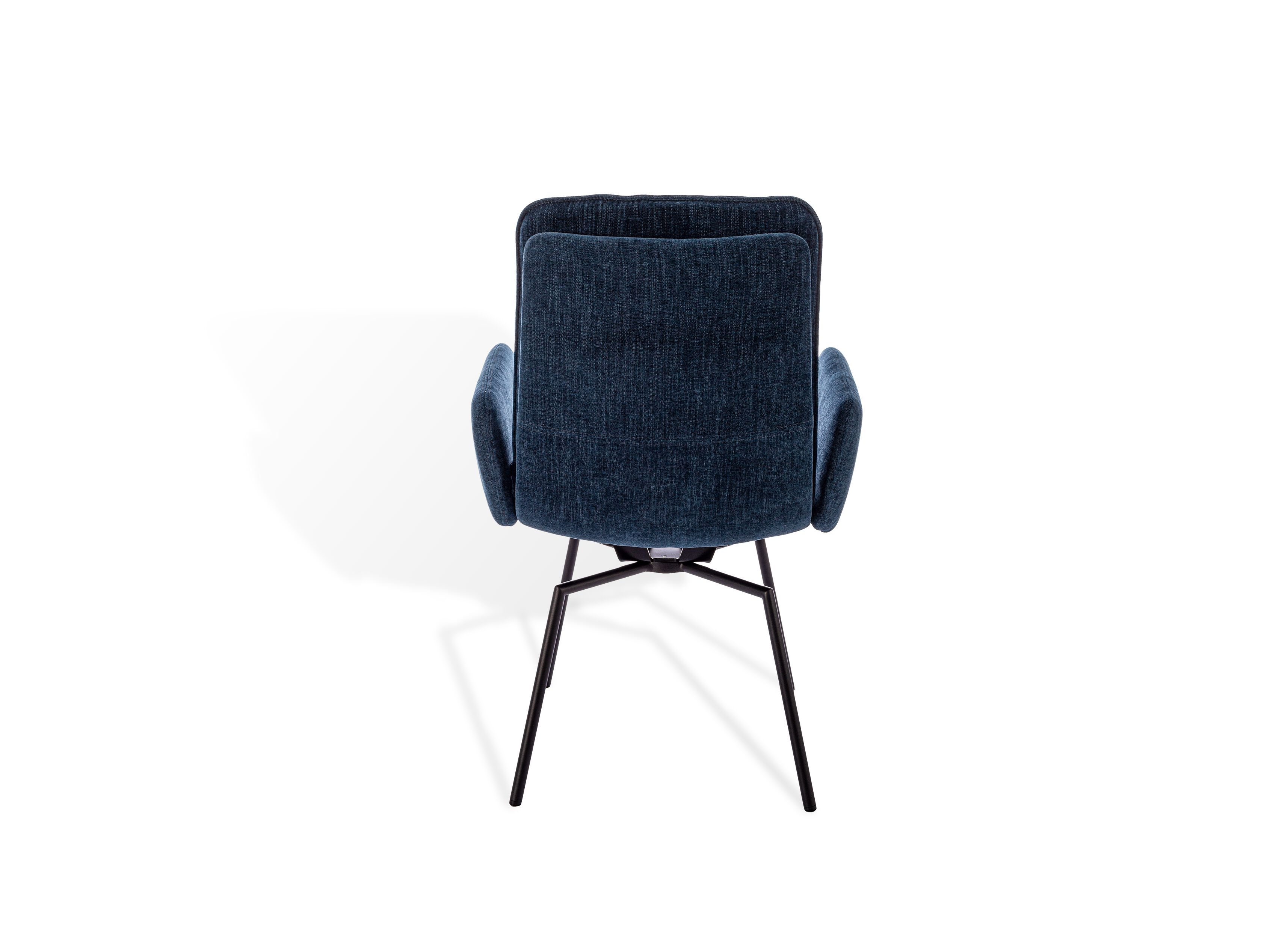 Мягкий стул с крестообразной рамой и подлокотниками KFF Arva Stitch ARCH-00146203