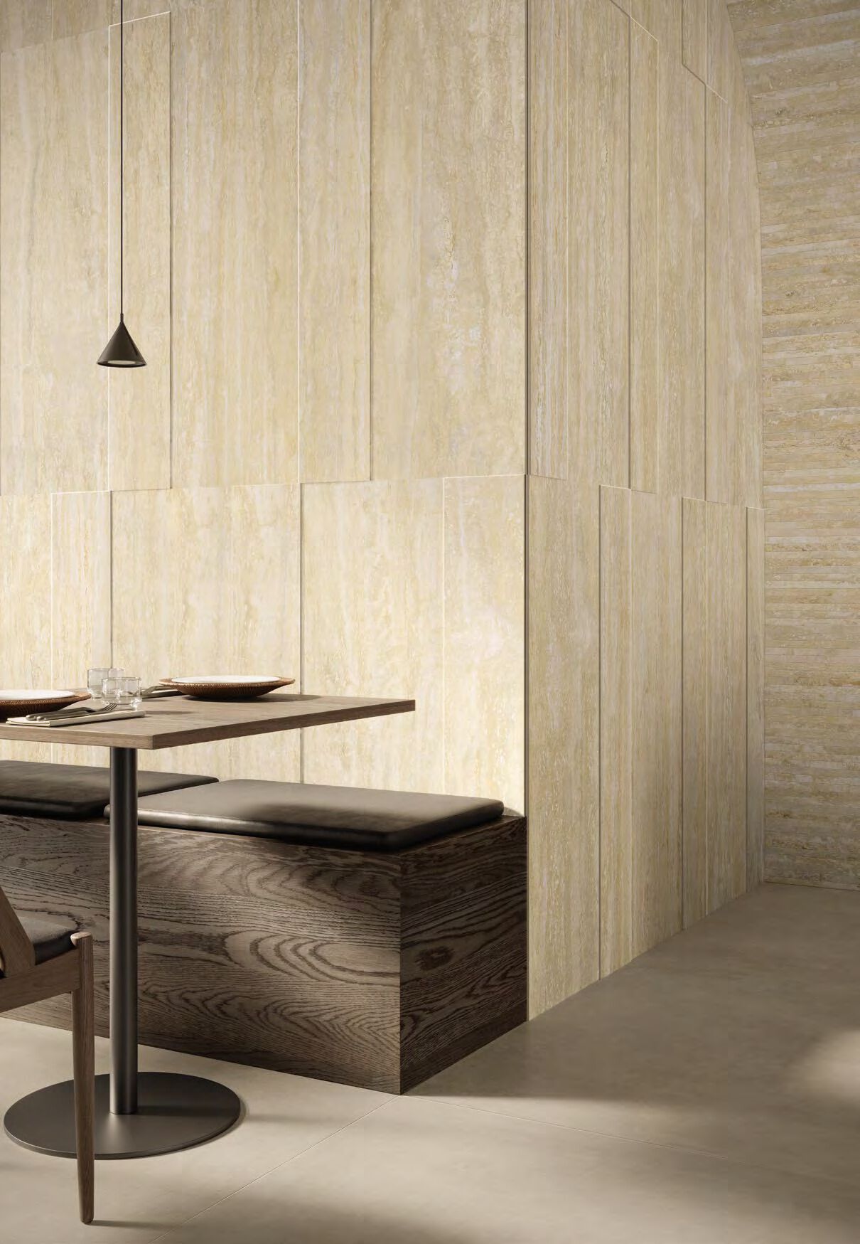 Трехмерное покрытие из керамогранита с эффектом травертина Italgraniti травертины ARCH-00123958 - Вид №6