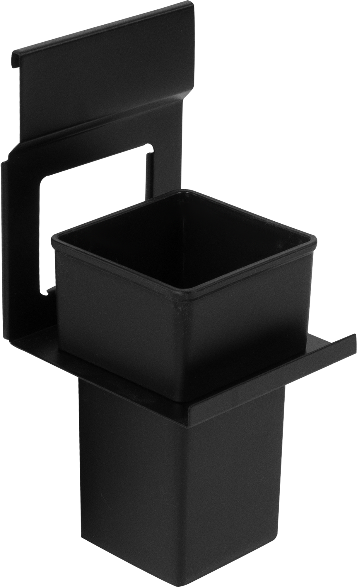 82471728 Держатель стакана для рейлинга металл пластик цвет чёрный Lund STLM-0027711 SWENSA