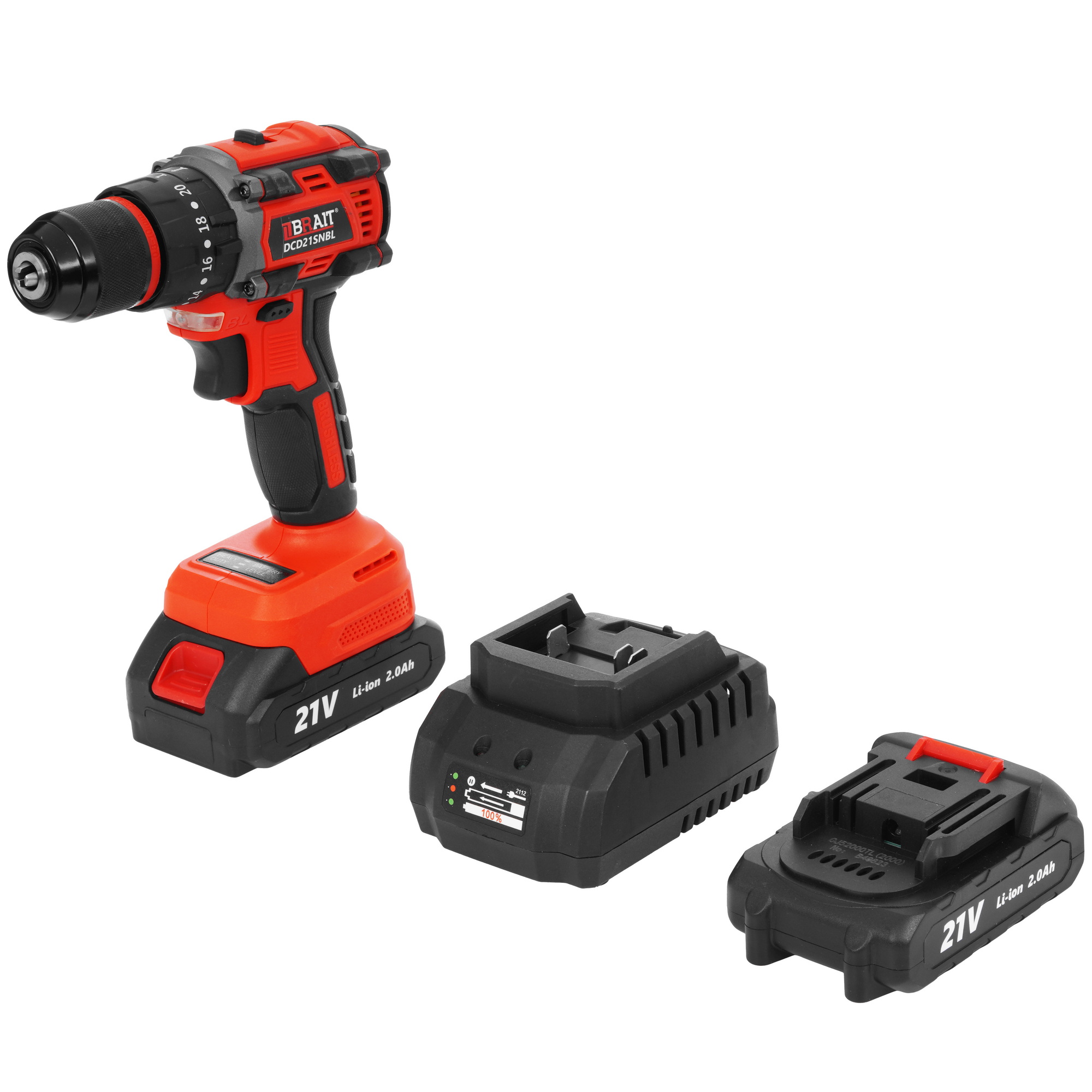 Дрель-шуруповерт BRAIT DCD21SNBL 9230664 STDN-0026571