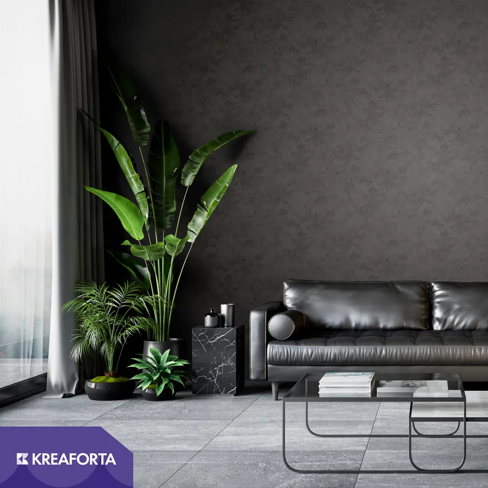 Обои флизелиновые KREAFORTA Plaster коричневые 1.06 м 60358-13 STLM-2206458 - Вид №2