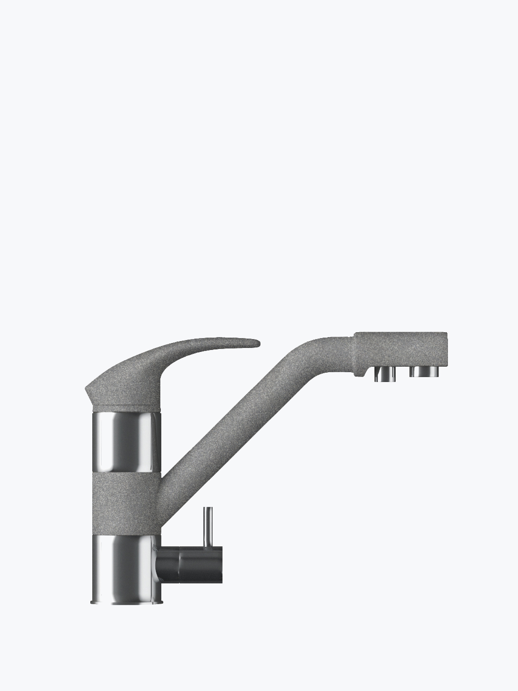 824951 Смеситель кухонный "Дуо" в тон мойки Polygran 