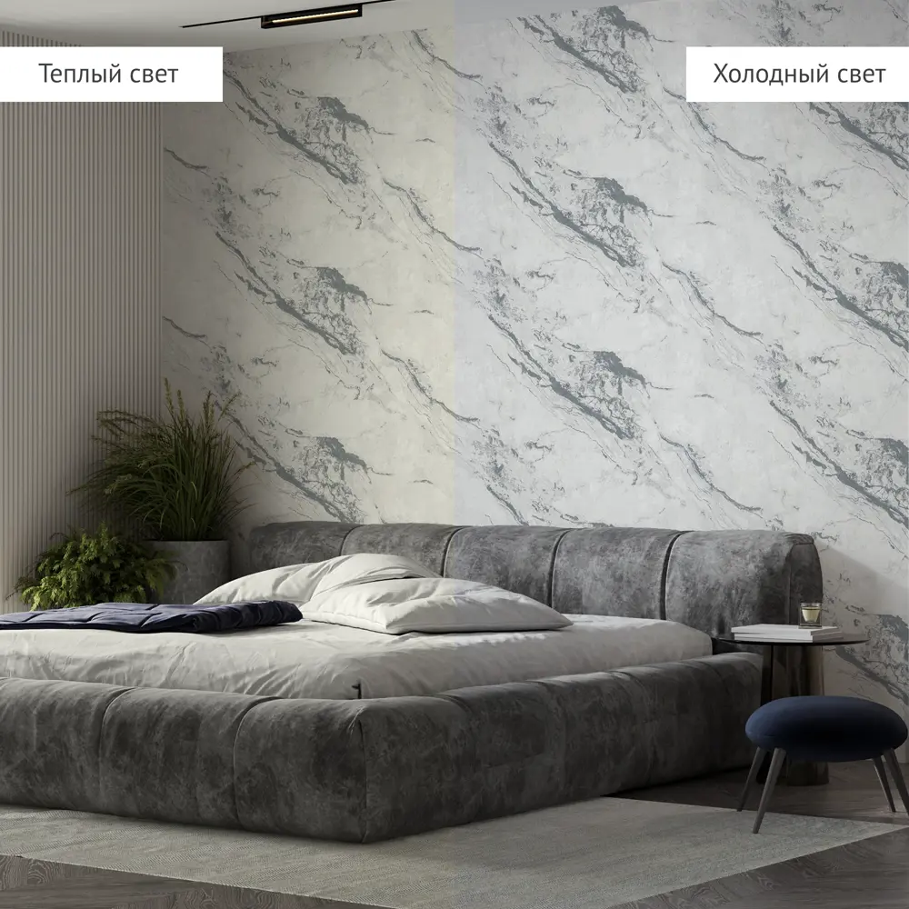 WALLDECOR Санторини - серые флизелиновые обои для стильного интерьера 89375653 STLM-0819667 - Вид №4