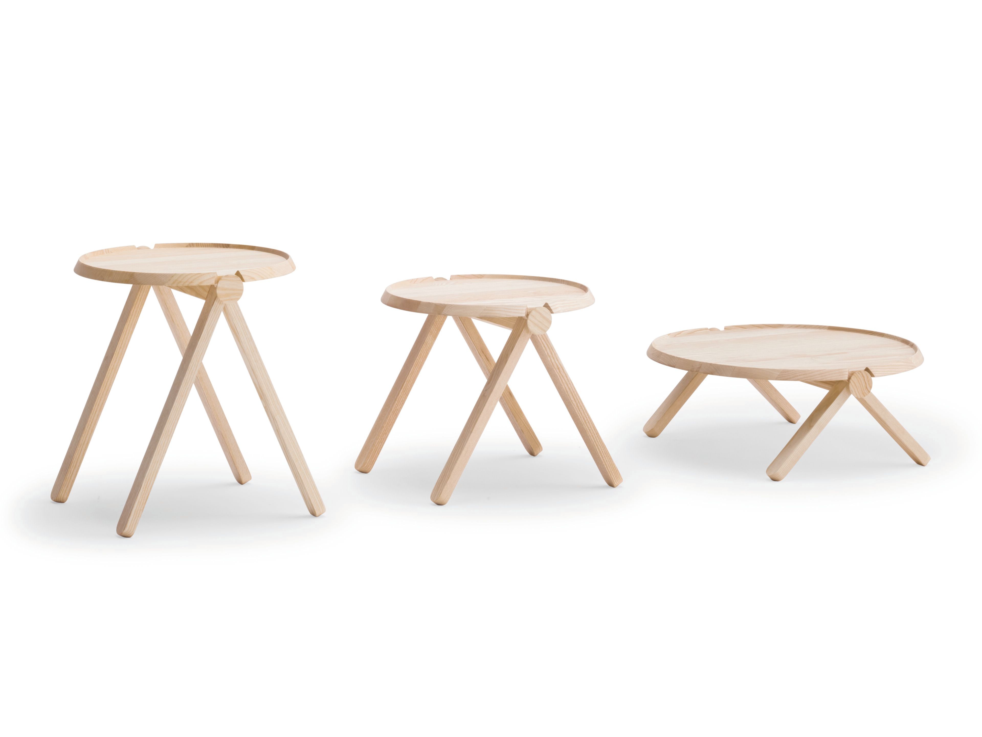 Высокий круглый журнальный столик из ясеня Billiani Lilliput ARCH-00128652 - Вид №4