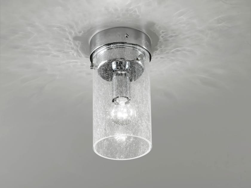Латунная и стеклянная настольная лампа Cremasco Illuminazione 7403/1 SPOT ARCH-00147840
