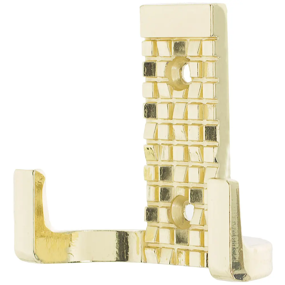 Крючок максимальная нагрузка 10 кг 60 мм сталь крепление на саморезы цвет латунь Santreyd STLM-2169055