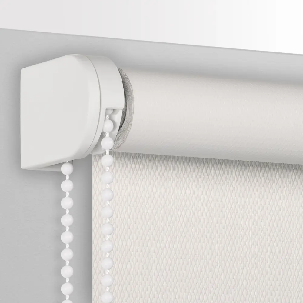 Штора рулонная Dublin блэкаут 60x160 см, цвет белый PRAKTO БЛЕКАУТ ЖАККАРД STLM-2207754 - Вид №1