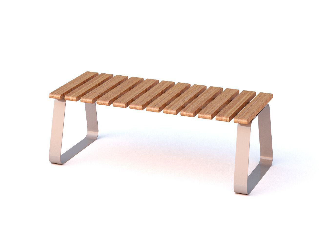 Модульная изогнутая скамья из стали и дерева Viscio Urban Design ITALA ARCH-00112780 - Вид №1