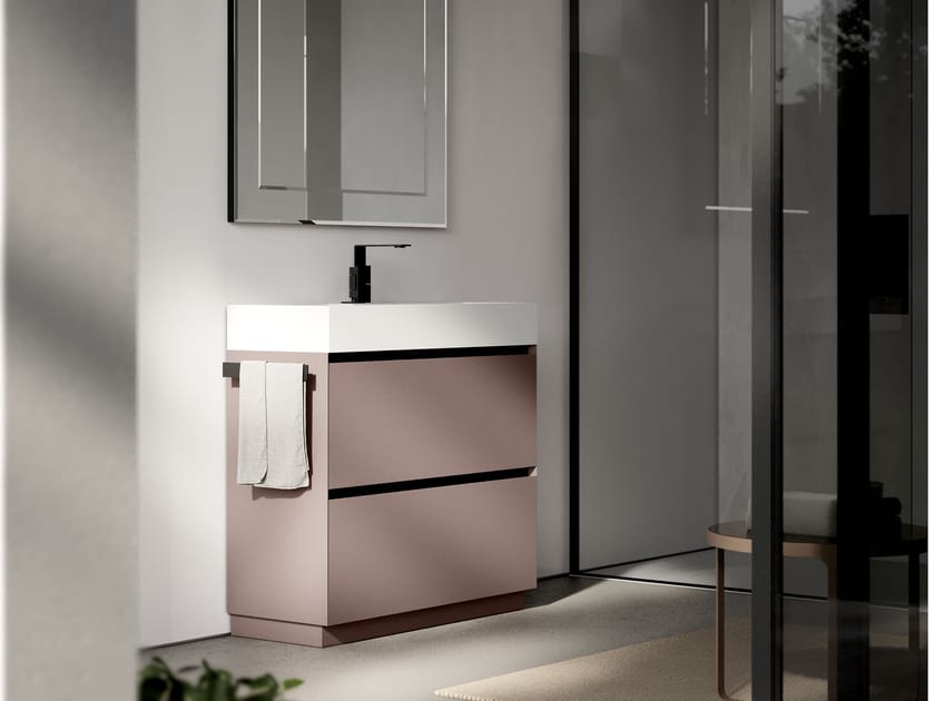 Напольный умывальник с ящиками Ideagroup Cubik ARCH-00056905