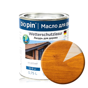92727482 Краска-масло для деревянного фасада/пропитка для дерева цвет коричневый/коньяк 0.75 л STLM-0543942 BIOPIN