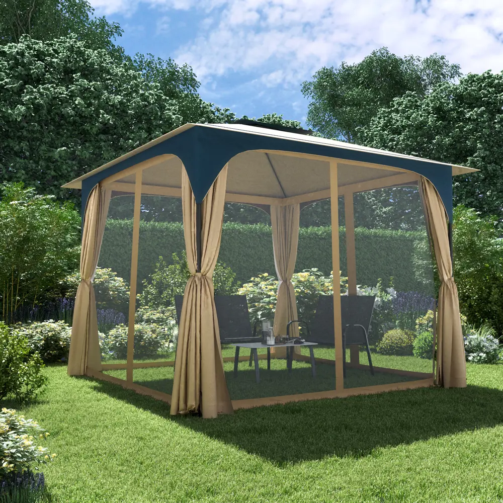 Скамья садовая Alma 113x69x91 см сталь тёмно-серый Santreyd STLM-2016807 - Вид №13