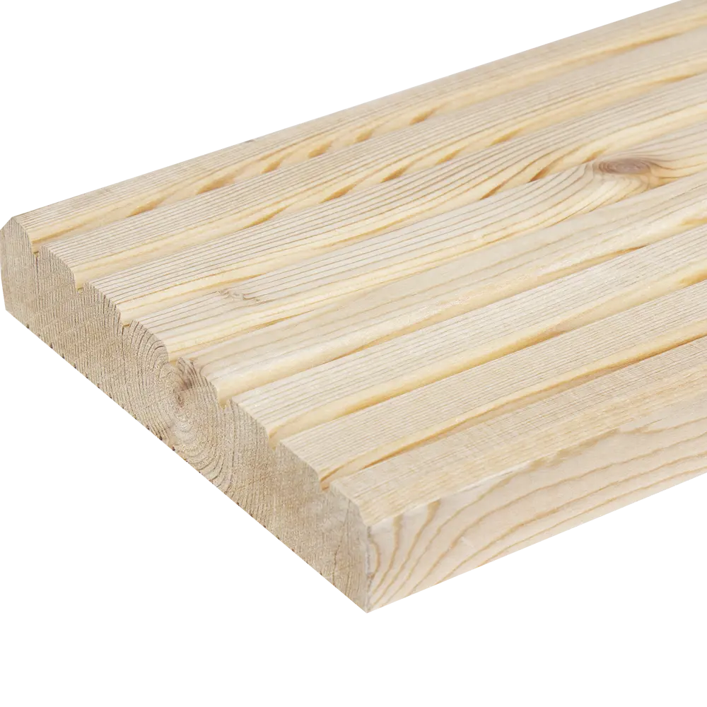 Террасная доска Лиственница Оптима 2000х142х27 мм Вельвет 0.28 м² Santreyd STLM-2162337 - Вид №1