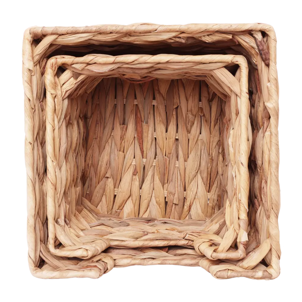 Корзина Konsensa 22x18x22 см водяной гиацинт цвет бежевый 89439473 STLM-2058716  - Вид №3