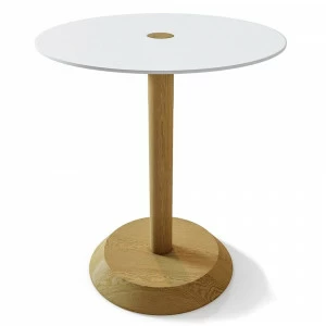 Приставной столик круглый белый на деревянной ножке 45 см Rondo BRAGIN DESIGN  256531 Белый