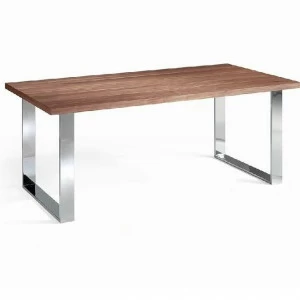 Обеденный стол деревянный с металлическими ножками 180 см GOB-N5453/180 от Angel Cerda ANGEL CERDA  150001 Орех;коричневый