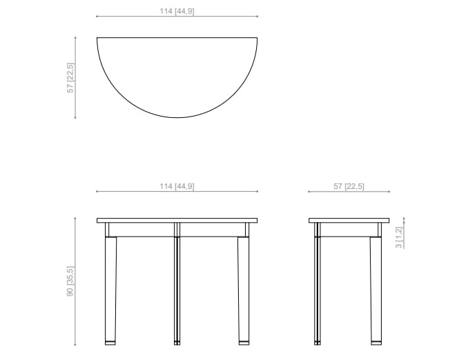 Мраморный полумесяц консоли Kreoo LORD ARCH-00125912 - Вид №3