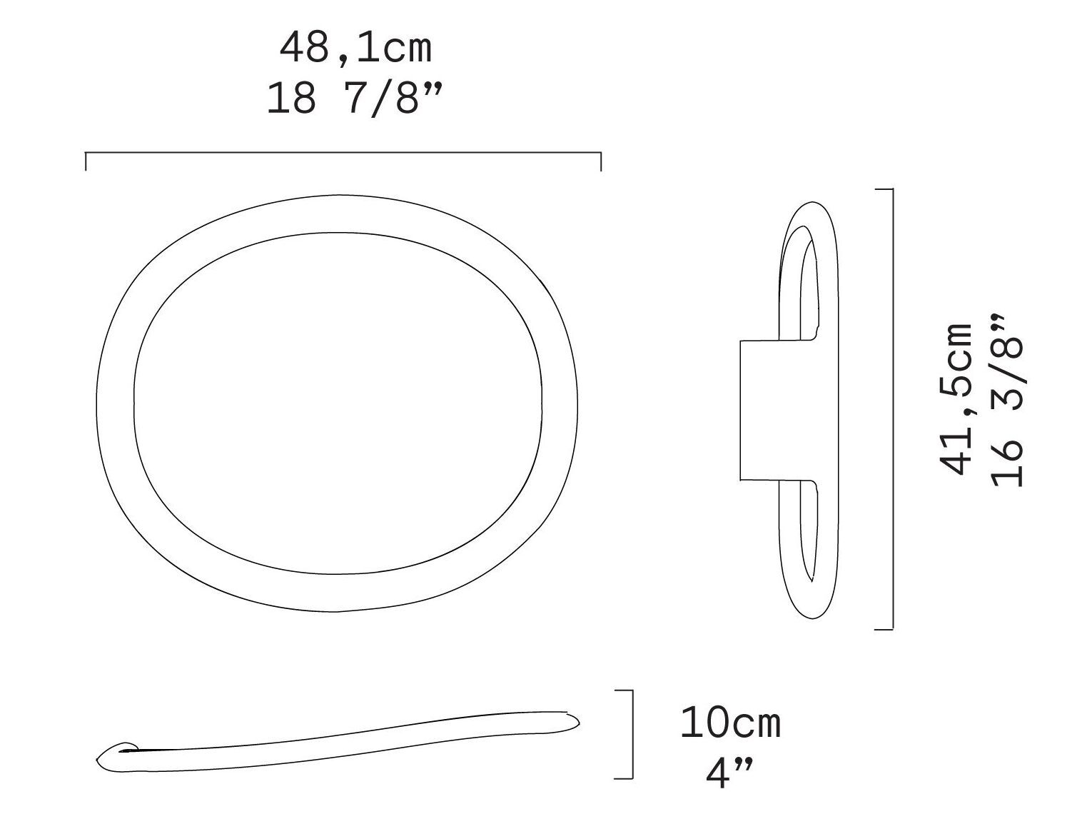 Полиуретановый настенный светильник / потолочный светильник Leucos OR ARCH-00044289 - Вид №8