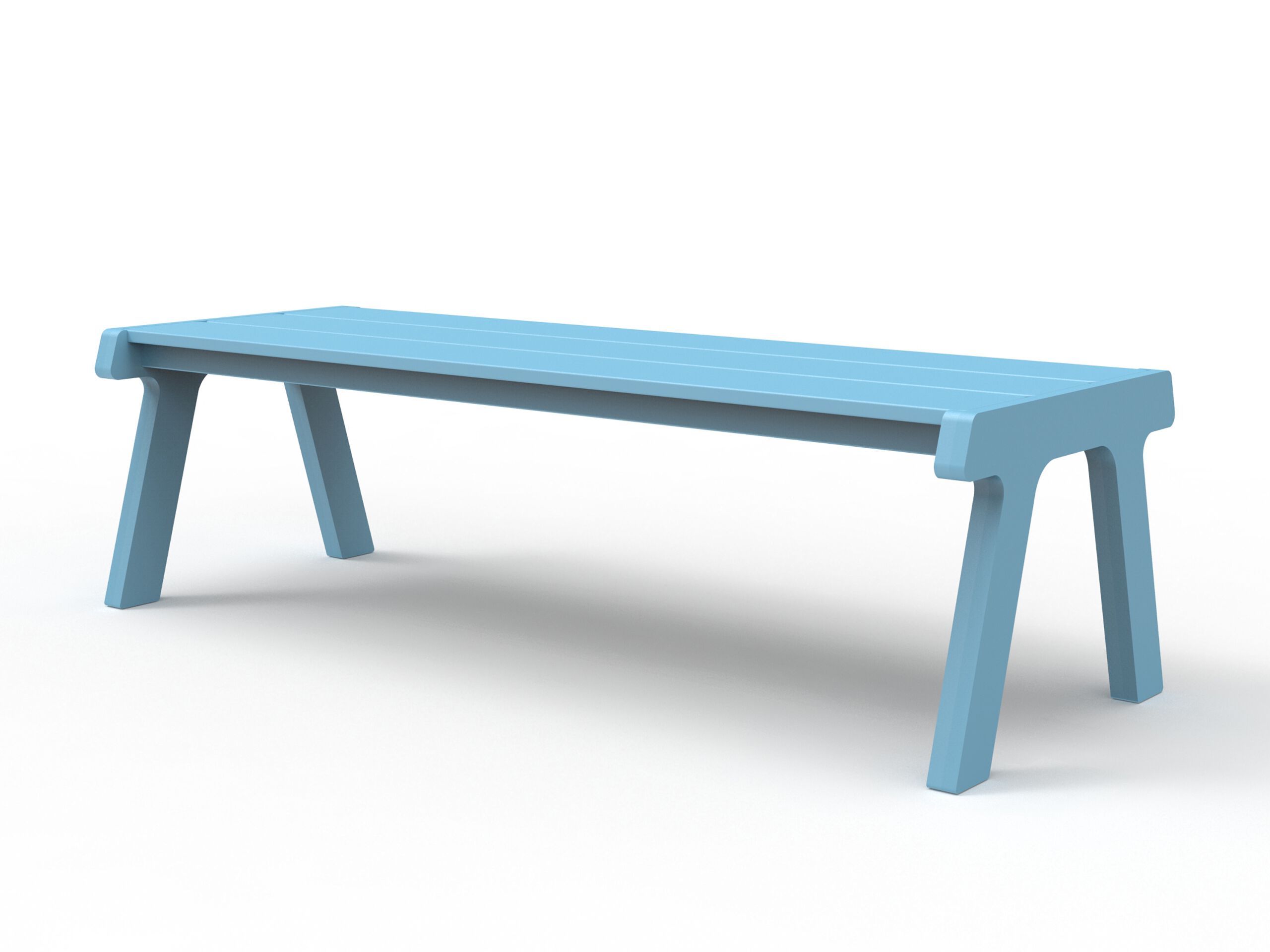 Скамейка из полиэтилена без спинки Donye MOONLIGHT ARCH-00135157 - Вид №5