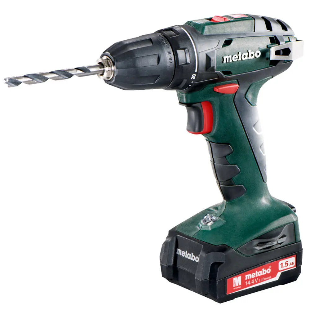 Дрель-шуруповерт аккумуляторная Metabo BS 14.4, 602206550, 14.4 В Li-ion 2x1.5 Ач STLM-2167673 - Вид №4