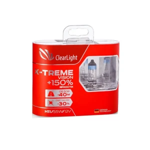 Комплект ламп H11 Clearlight 12В 55Ватт X-treme Vision 2шт