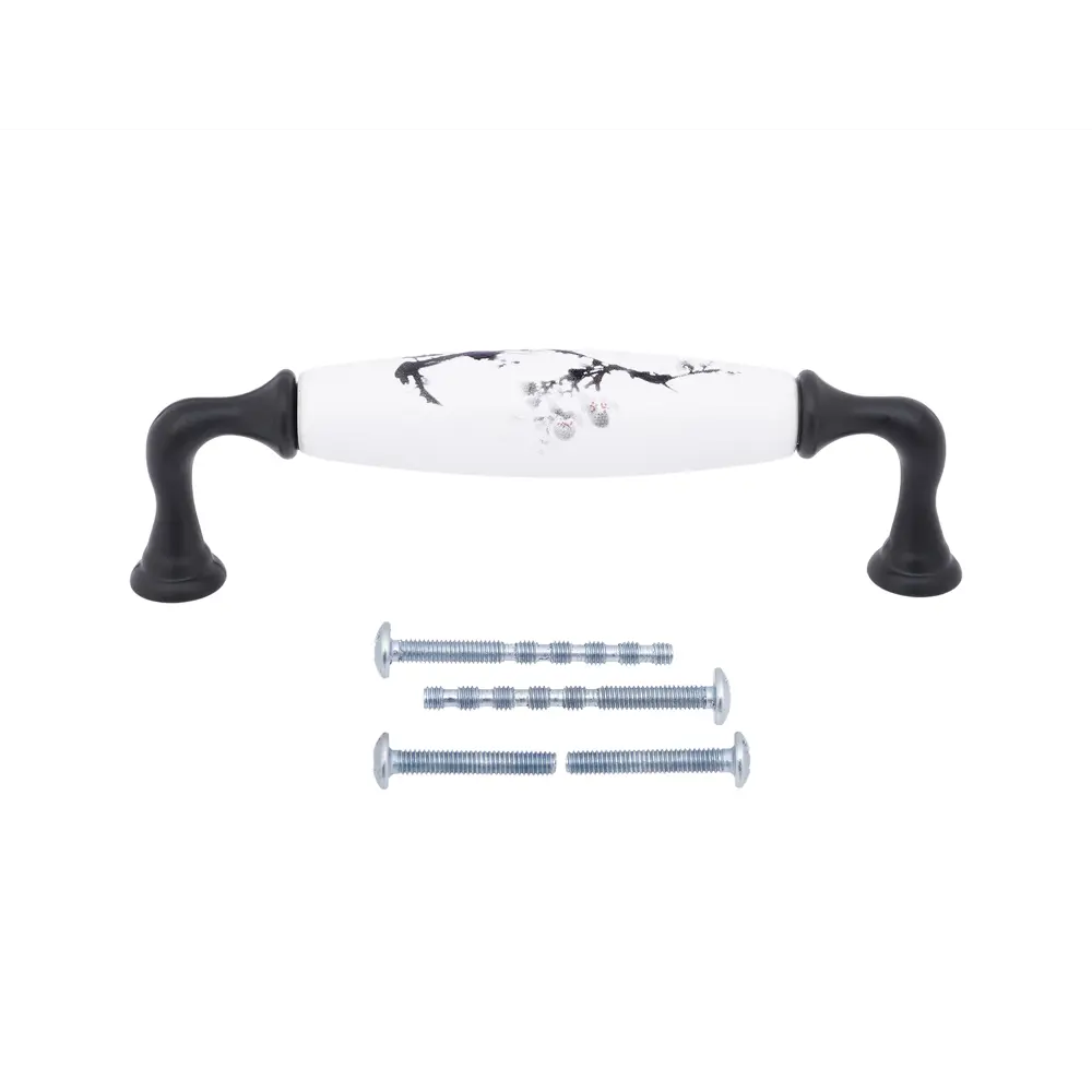 Мебельная ручка-скоба Casalingo ЦАМ 128 мм матовый черный 86899269 STLM-2204070 PALLADIUM  - Вид №1