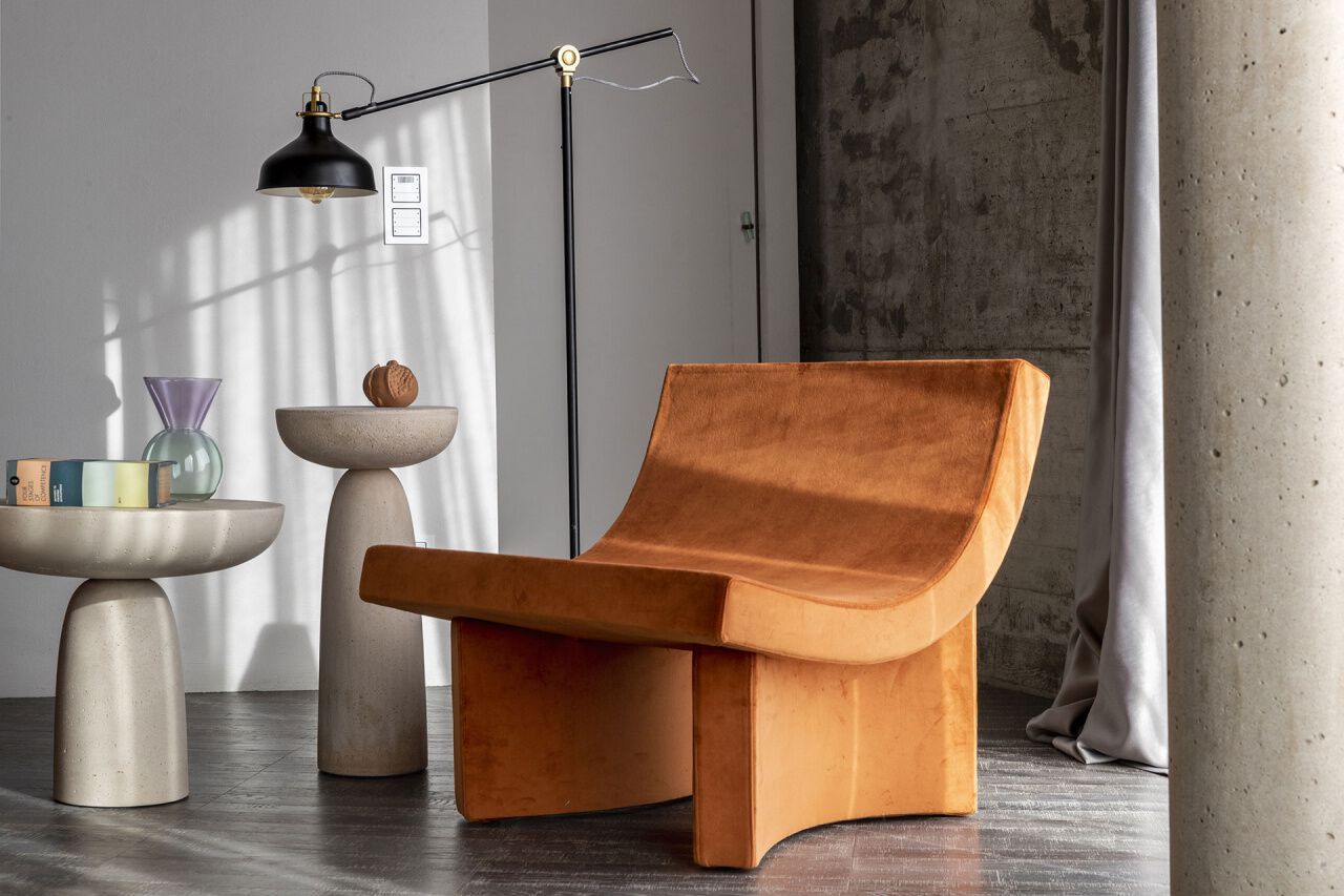 Тканевое кресло без подлокотников Mogg TALK ARCH-00074847 - Вид №4