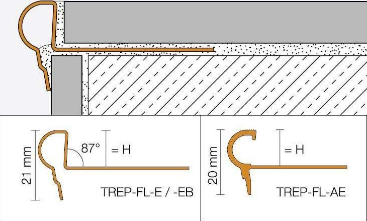 Ступенчатый профиль из нержавеющей стали Profili paragradino Santreyd sun-id-1396114 - Вид №2
