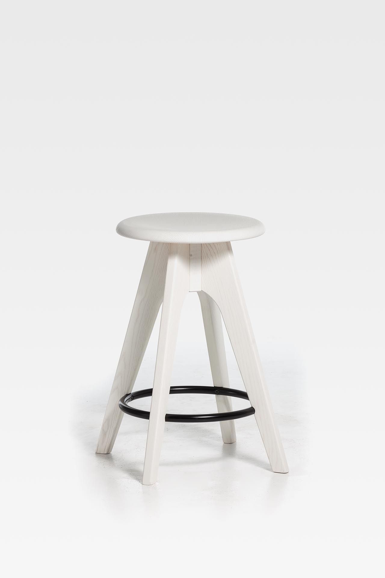 Высокий деревянный табурет с подставкой для ног SIPA Tommy ARCH-00124714 - Вид №5