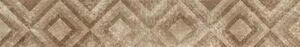 Граните Стоун Базальт декор коричневый матовая 1200x195