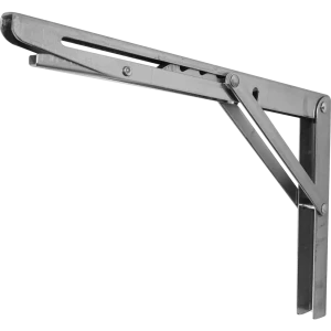 Кронштейн для полки Larvij складной 30x20 см нагрузка до 30 кг металл цвет цинк