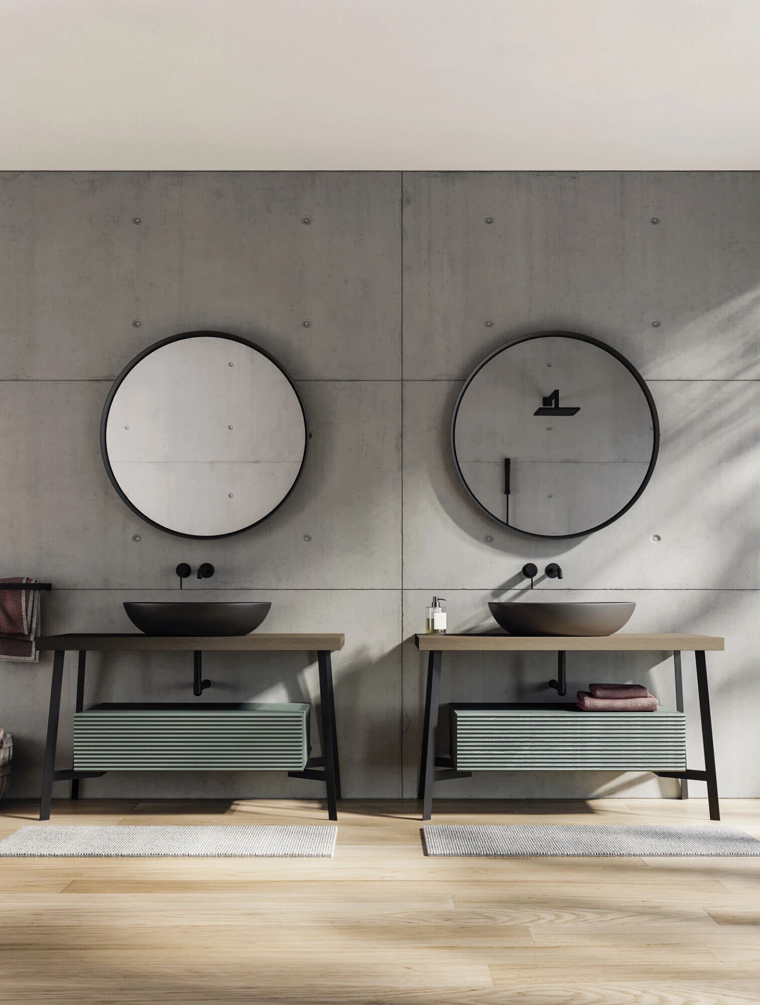 Консоль для умывальника с зеркалом Devina Nais LIBERTY ARCH-00036238 - Вид №2