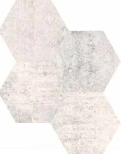 Hex Concrete White Décor КГ 25x22