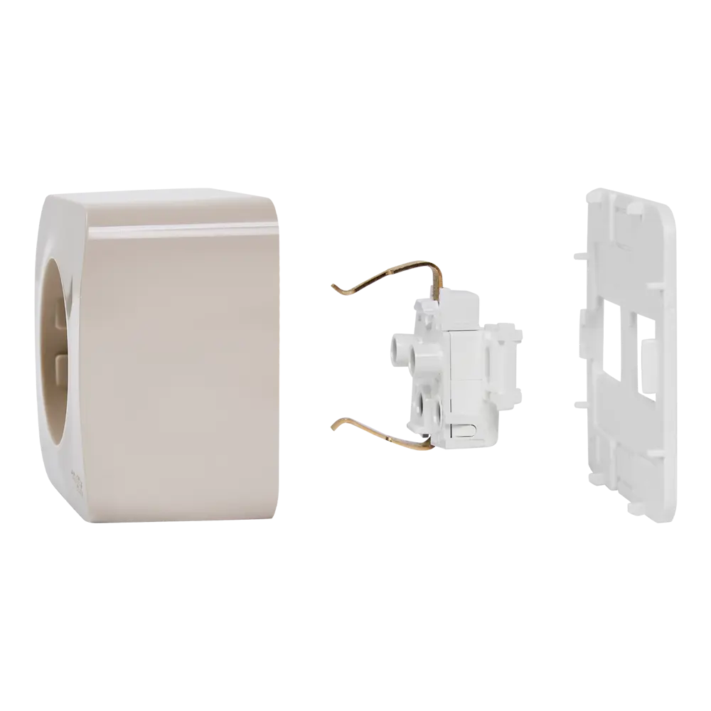 Розетка накладная Schneider Electric Blanca с заземлением цвет бежевый SYSTEME ELECTRIC STLM-2028640 - Вид №4