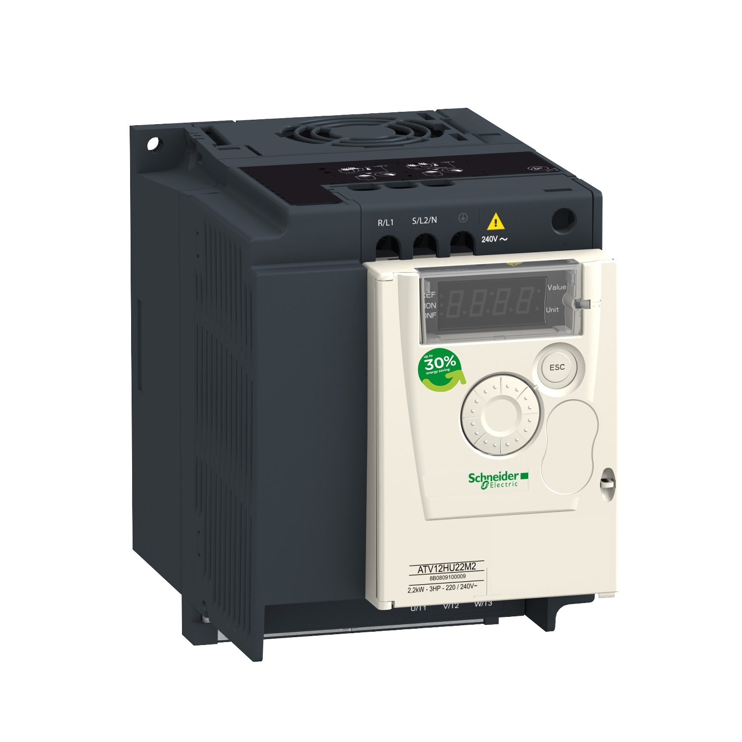 ATV12HU15M2TQ ПРЕОБР ЧАСТОТЫ ATV12 1.5КВТ 240В 1Ф 7ШТ Schneider Electric ПЧ 0 - 15 кВт Altivar 320/12/312/32 