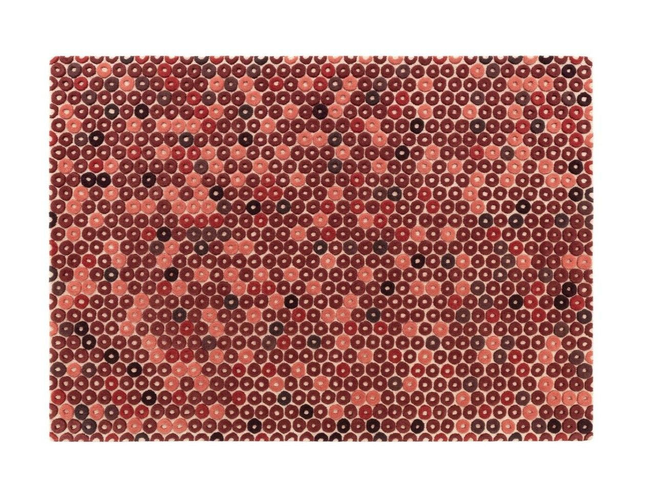 Прямоугольный ковер ручной работы из шерсти с геометрическим рисунком GAN Chimos ARCH-00118187
