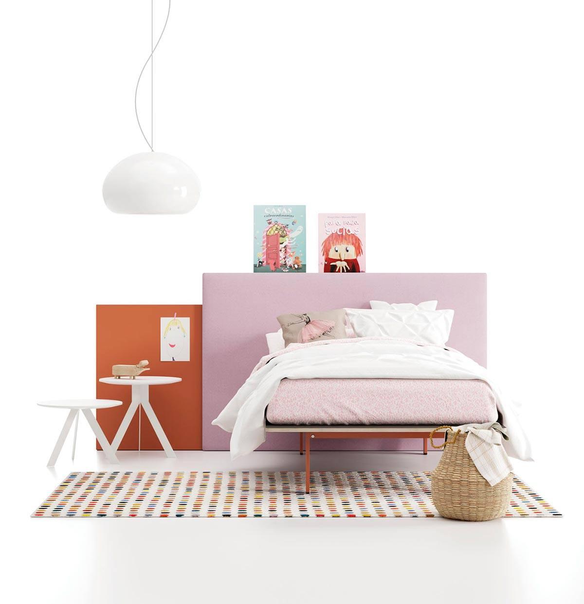 103592 Детская кровать с изголовьем и столиком Nit La Grama Paralex Santreyd 