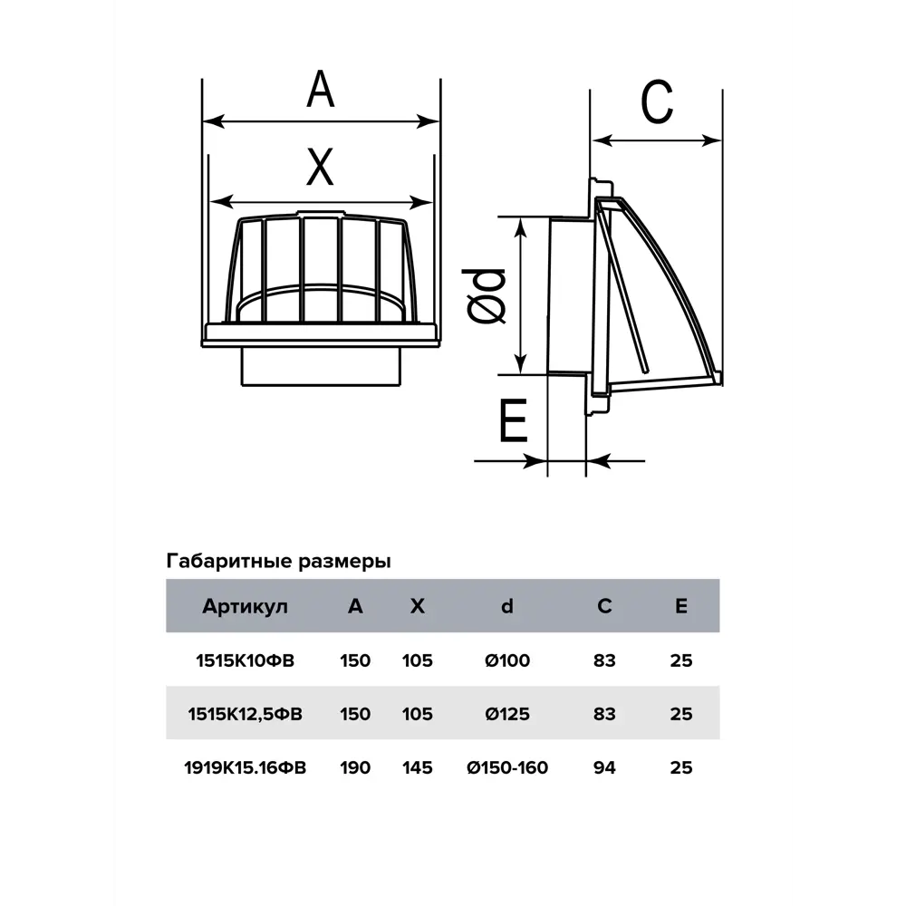 Выход КФВ для круглых воздуховодов Era D125 мм пластик STLM-2045345 - Вид №4
