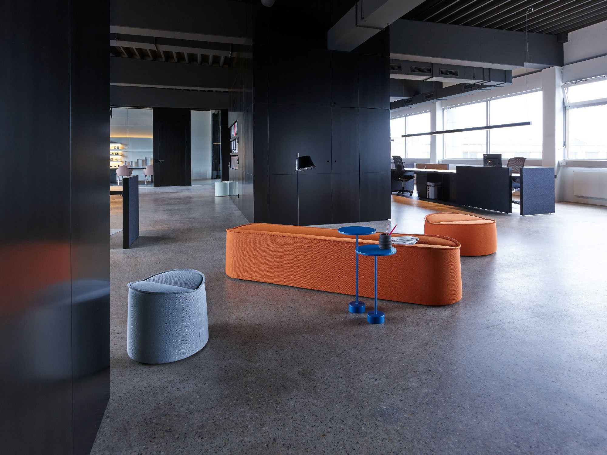 Круглый пуф из ткани COR Nenou ARCH-00020051 - Вид №3